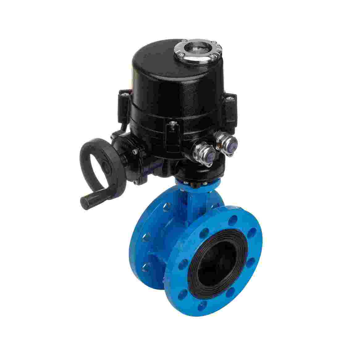 Stainless steel Electric flanged butterfly valve-2.jpg