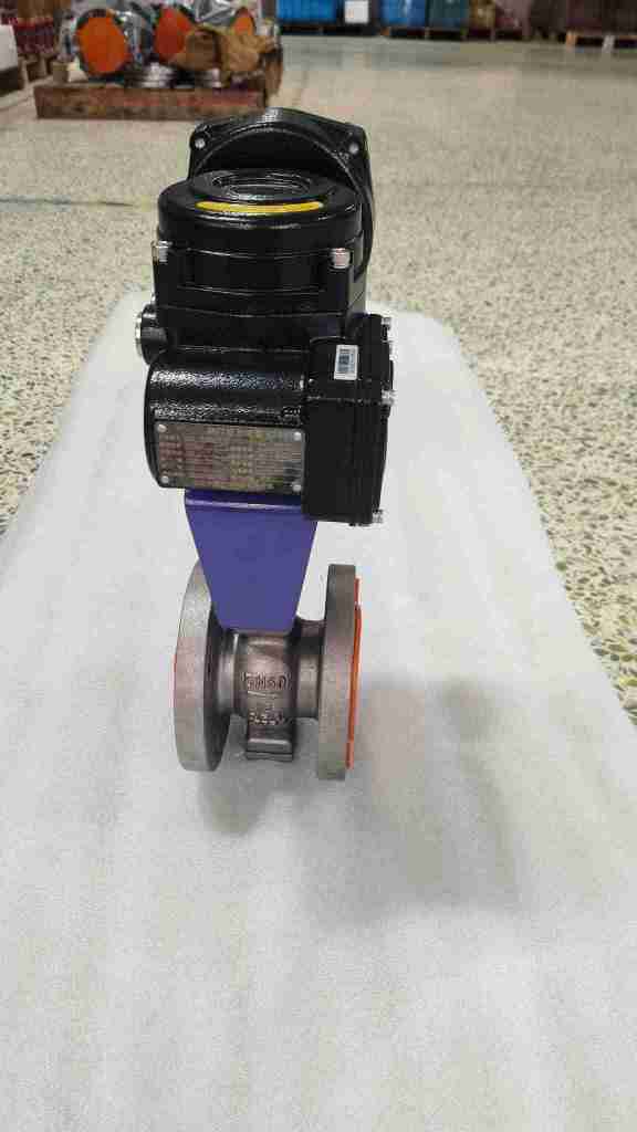 Взрывозащищенный электрический шаровидный клапан из стали WCB-3.jpg